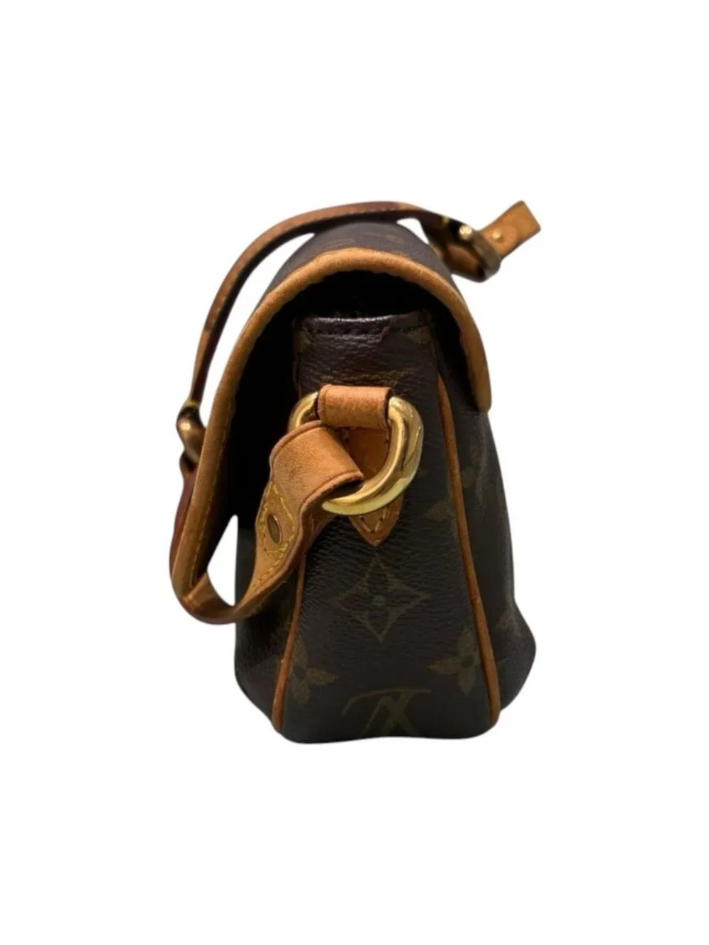 Louis Vuitton Monogram Tikal PM Brown Gold Leather Shoulder Bag